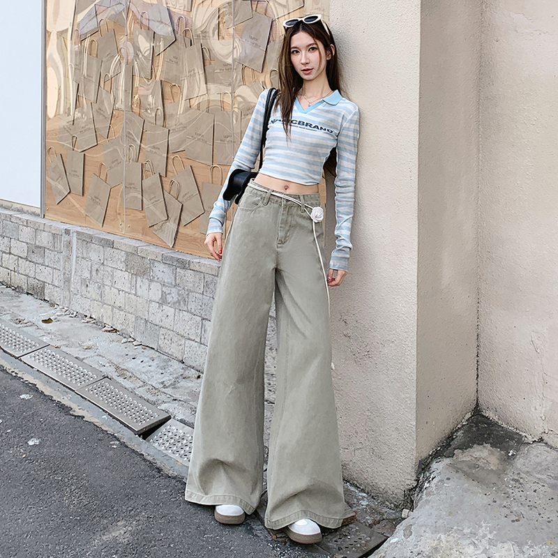 Speaker casual pants tie dye jeans for women