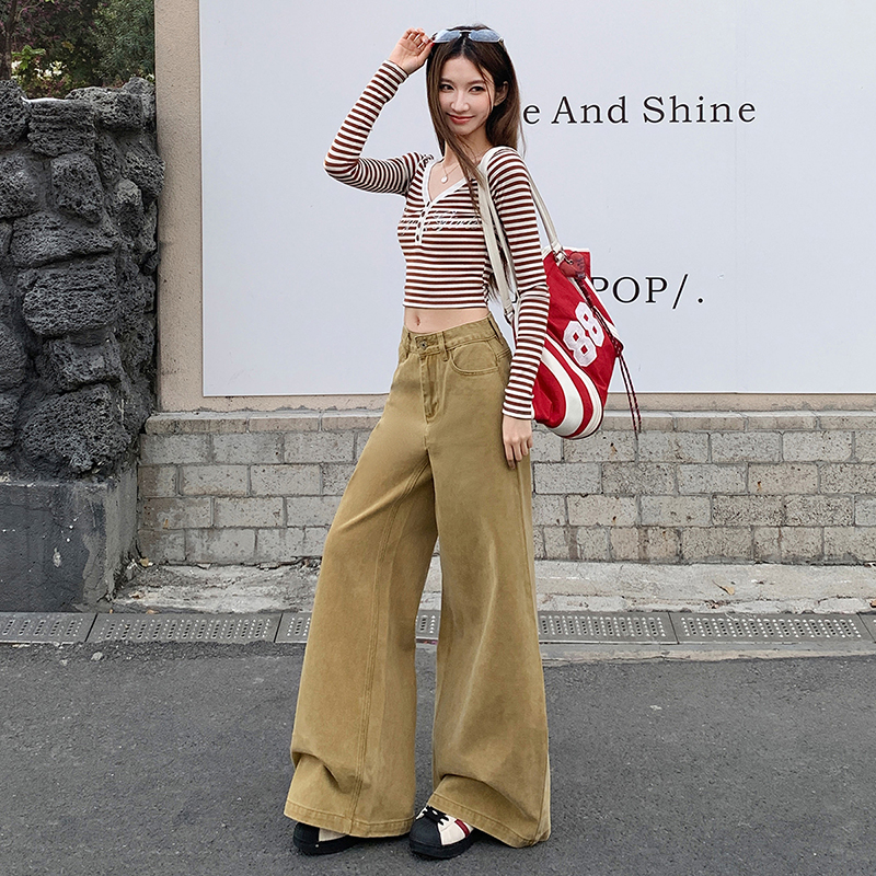 Speaker casual pants tie dye jeans for women