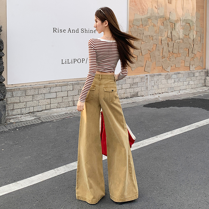 Speaker casual pants tie dye jeans for women