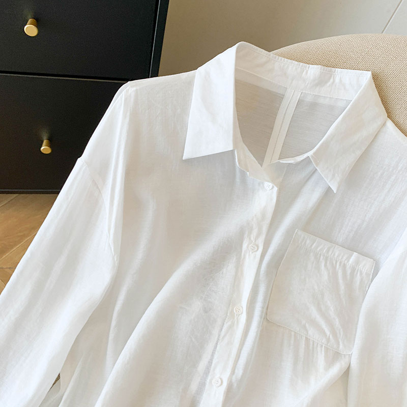 Thin long sleeve coat sunscreen loose shirt for women
