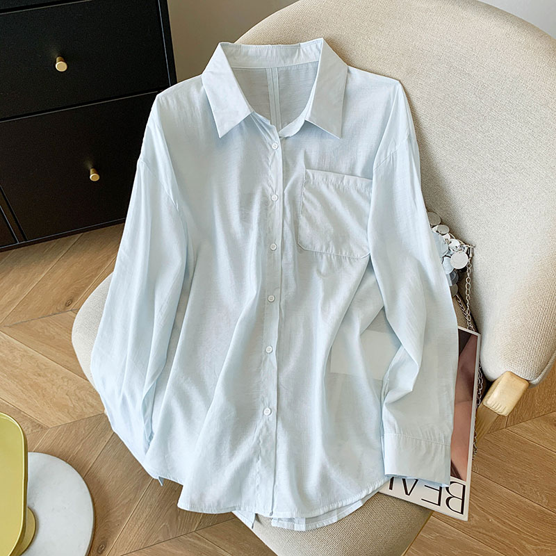 Thin long sleeve coat sunscreen loose shirt for women