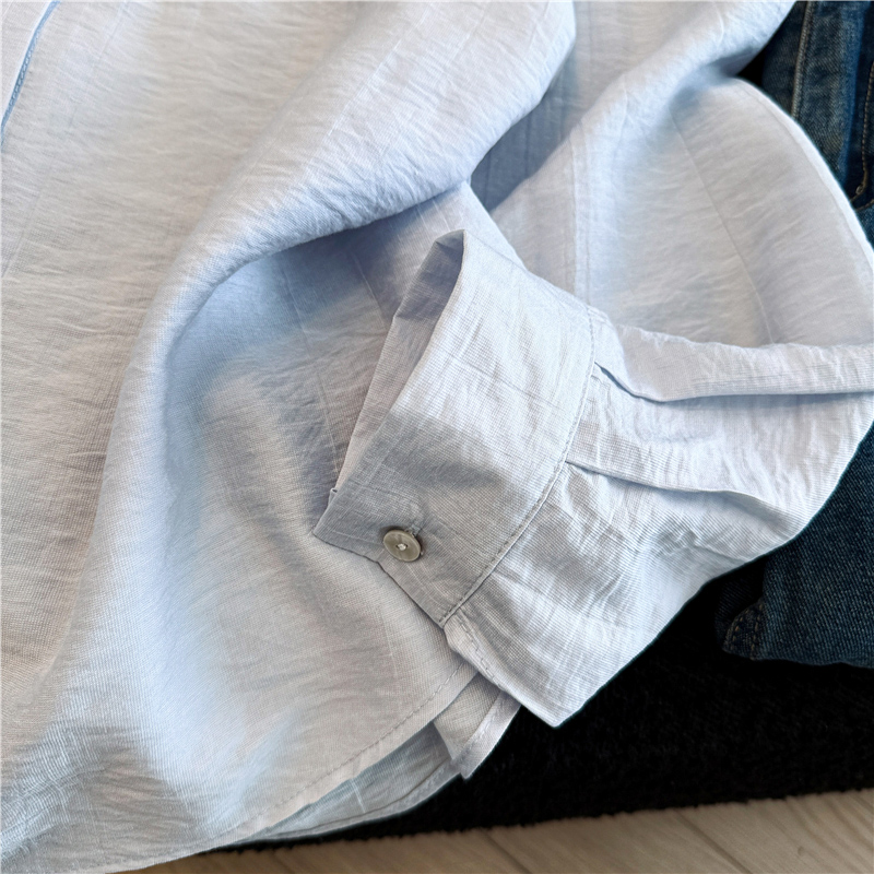 Pinched waist long shirt frenum split coat for women