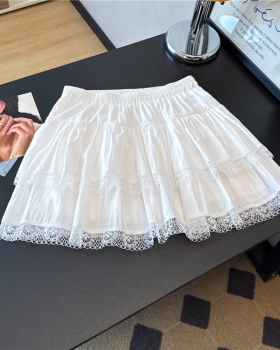 Thick and disorderly high waist A-line skirt for women