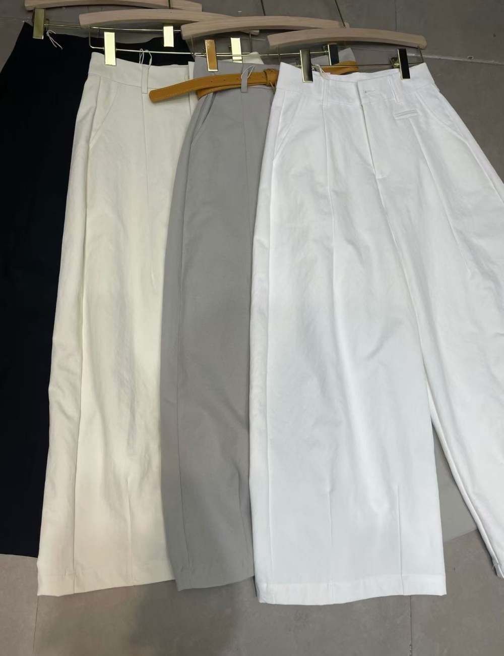 Korean style drape nine pants slim casual pants for women