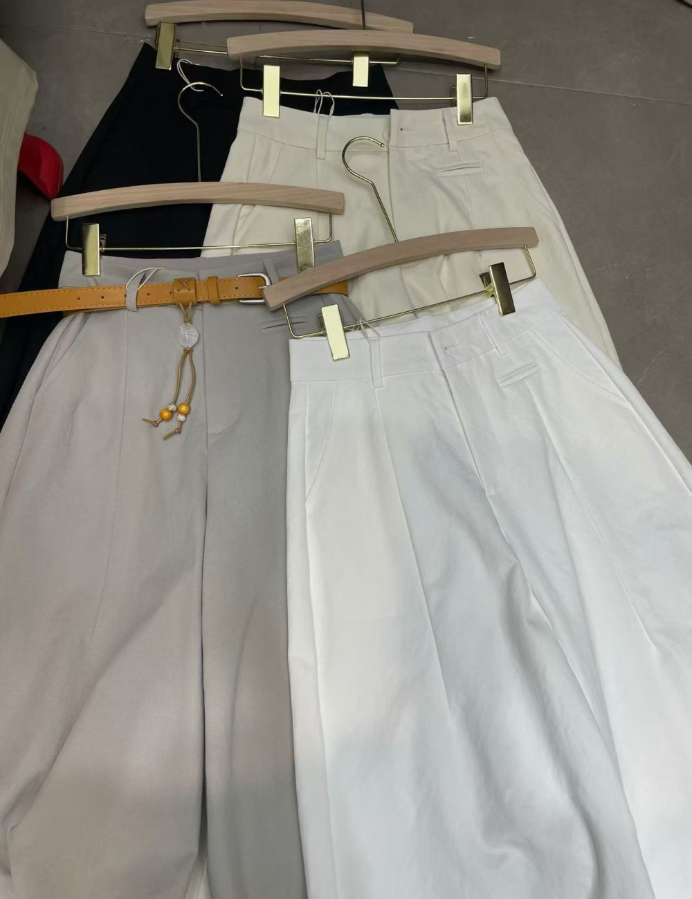 Korean style drape nine pants slim casual pants for women