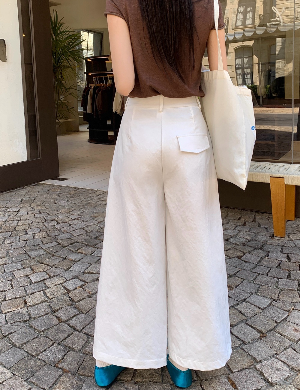 Korean style drape nine pants slim casual pants for women