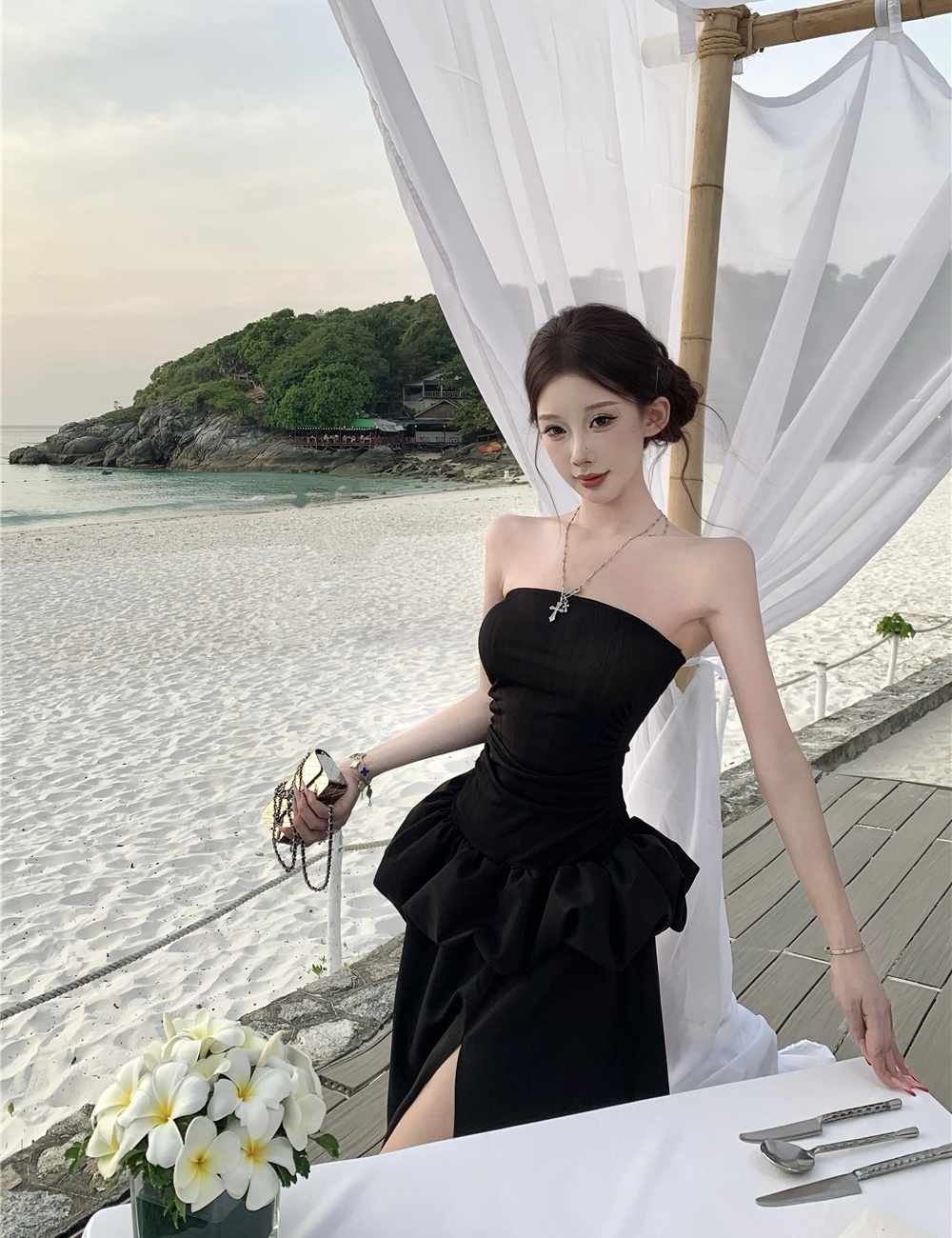 Temperament formal dress jumpsuit for women