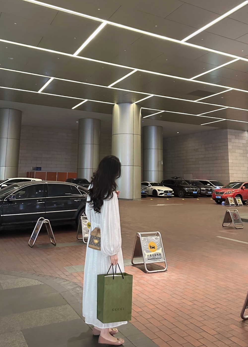 France style puff sleeve dress spring long dress for women