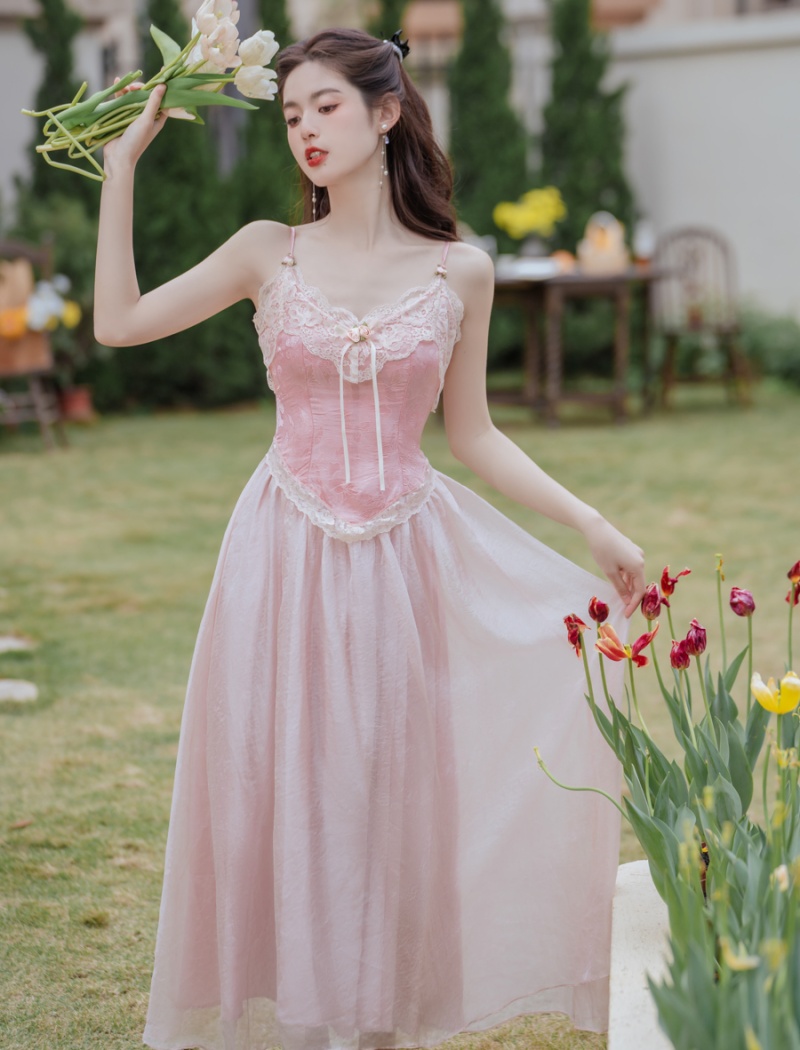 Stereoscopic jacquard dress big skirt long dress