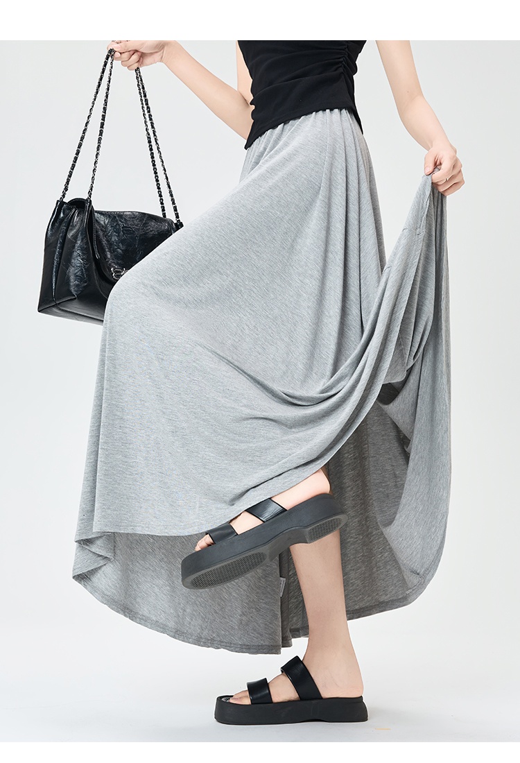 Drape Korean style skirt cool long skirt for women