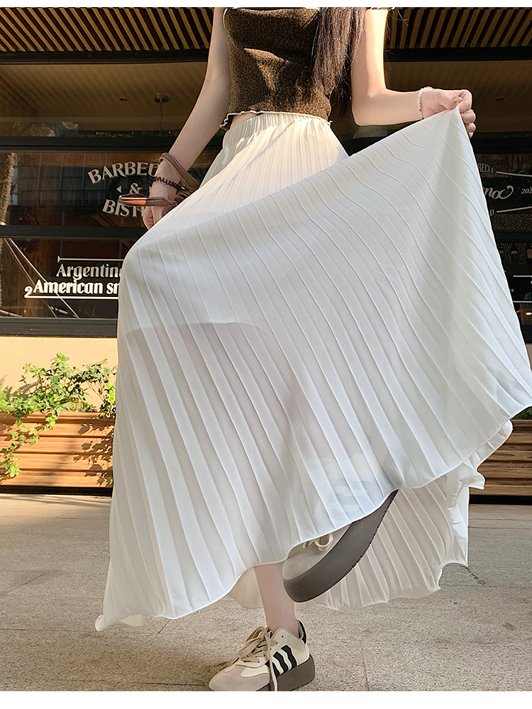 Large yard high waist long dress A-line big skirt skirt