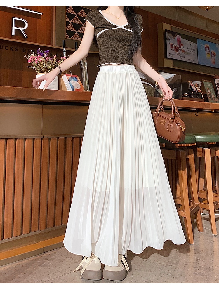 Large yard high waist long dress A-line big skirt skirt