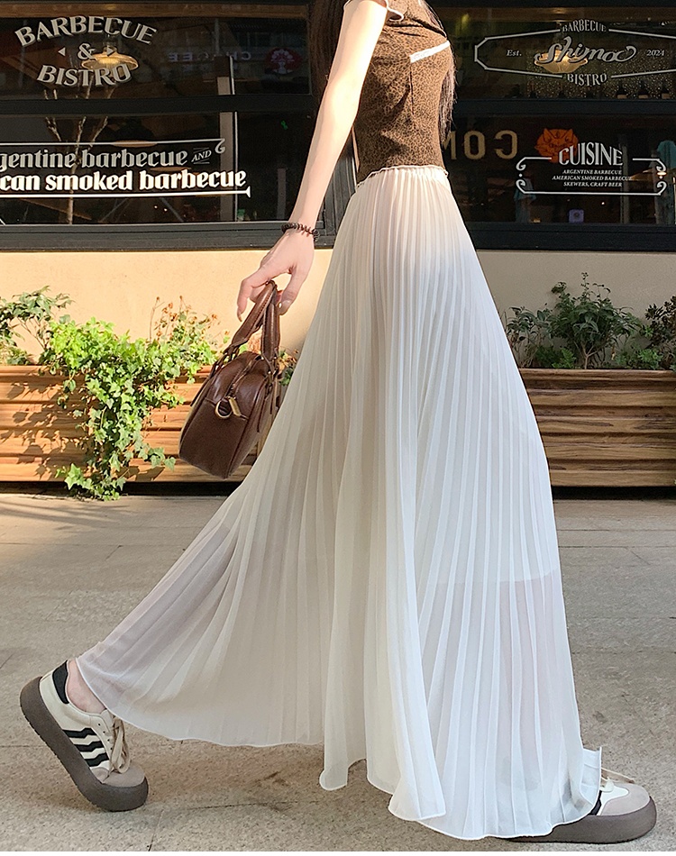 Large yard high waist long dress A-line big skirt skirt