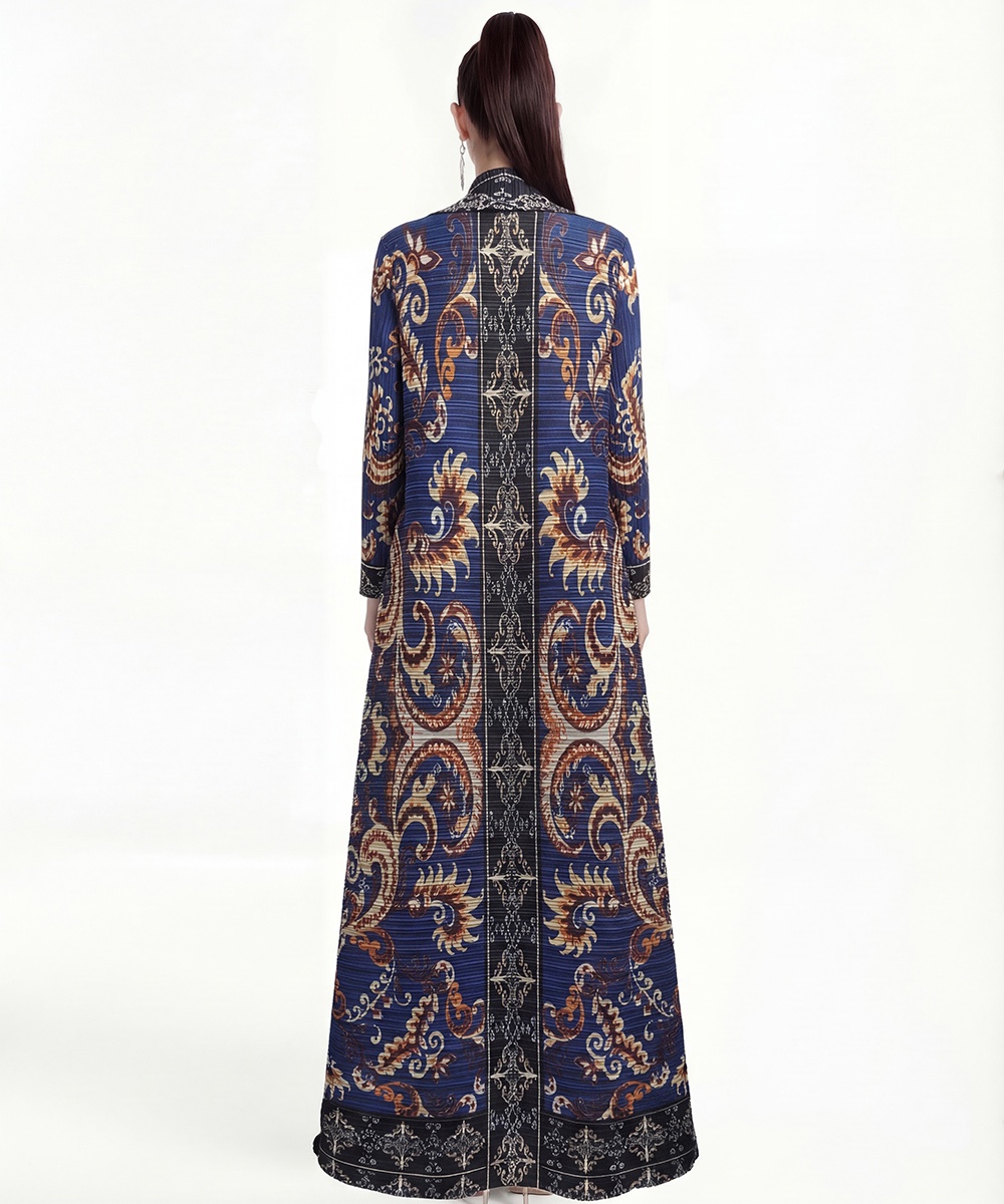 Loose fold coat printing large yard Bohemian beach dress