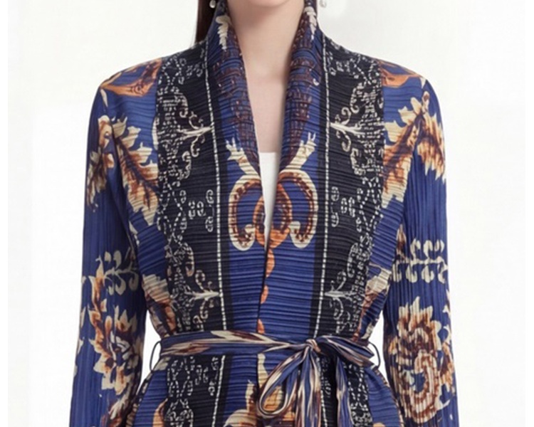 Loose fold coat printing large yard Bohemian beach dress