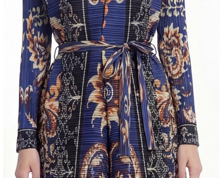 Loose fold coat printing large yard Bohemian beach dress