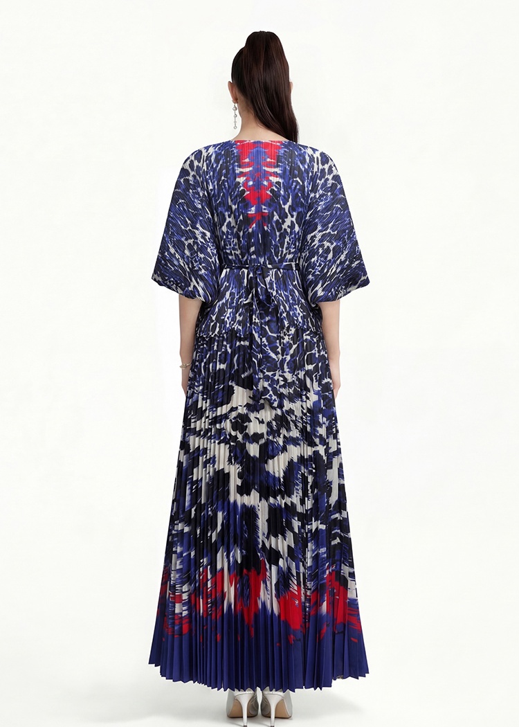 Bound fashion European style pinched waist dress a set