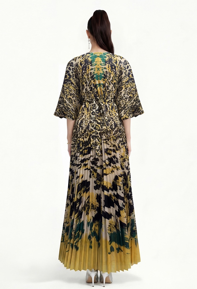 Bound fashion European style pinched waist dress a set