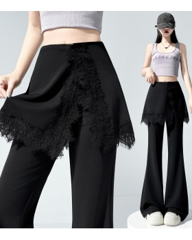 Summer Casual suit pants high waist flare pants for women