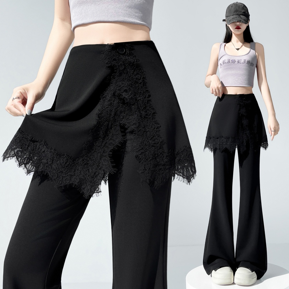 Summer Casual suit pants high waist flare pants for women