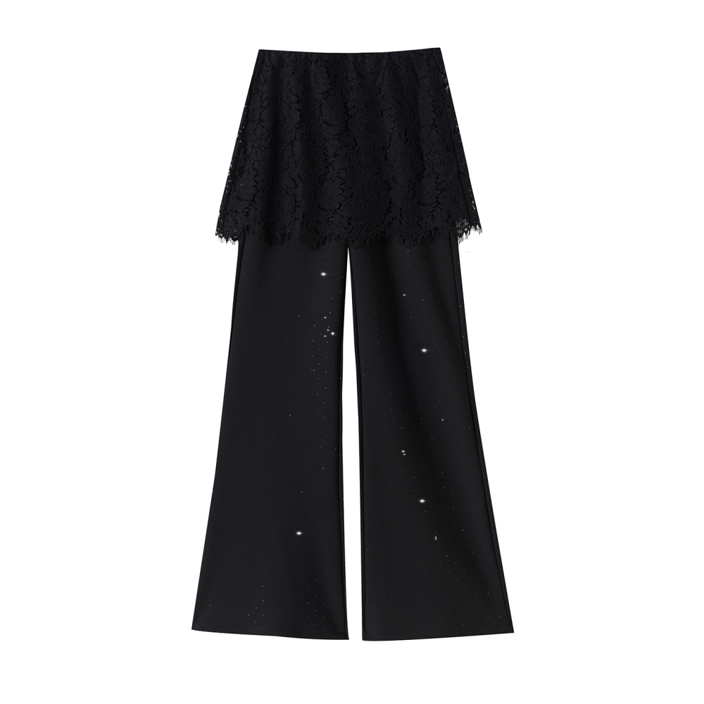 Lace rhinestone pants summer business suit for women