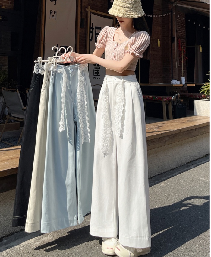 Straight pants wide leg pants Casual business suit for women