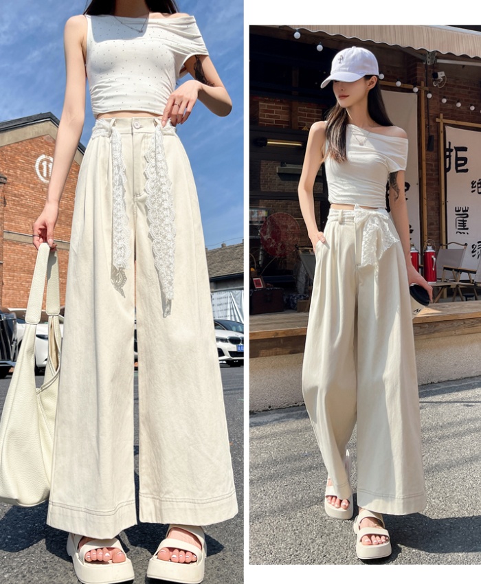 Straight pants wide leg pants Casual business suit for women