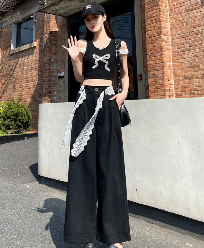 Straight pants wide leg pants Casual business suit for women