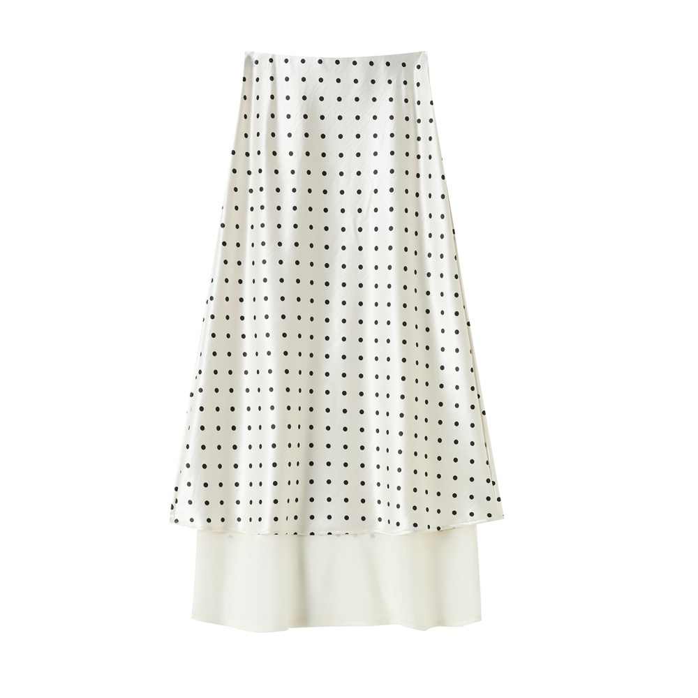 Summer gauze long skirt high waist skirt for women