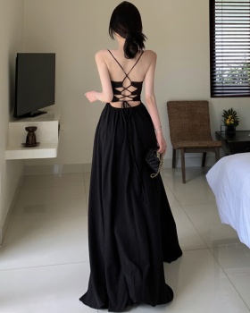 Retro halter big skirt sexy enticement dress for women