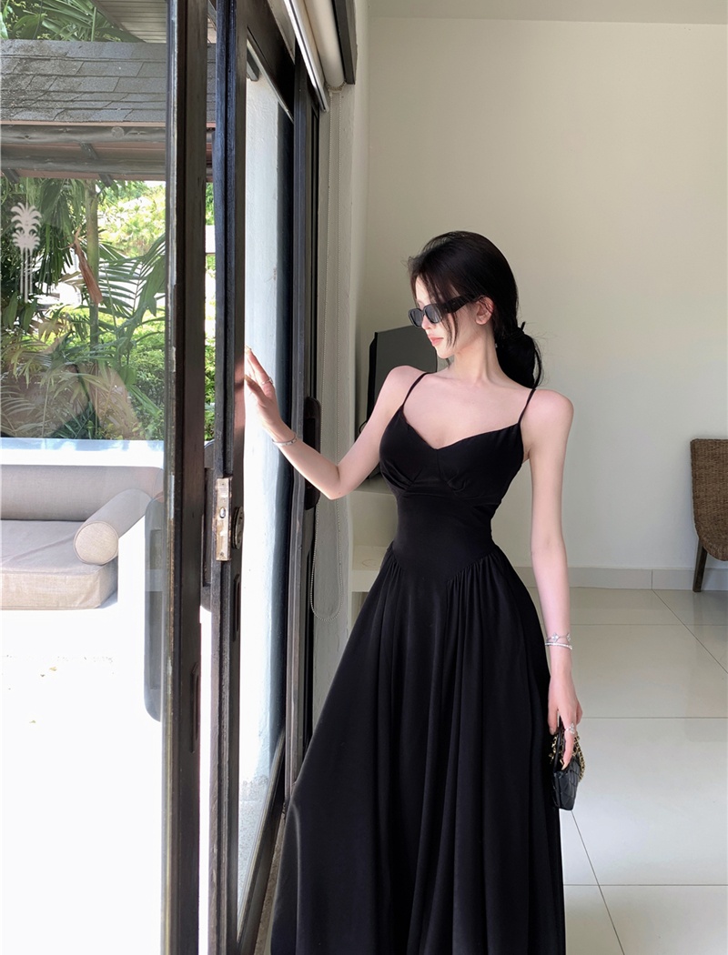 Retro halter big skirt sexy enticement dress for women