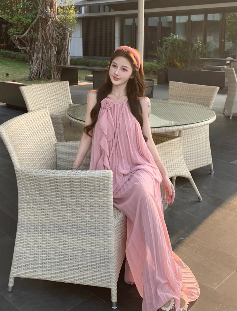 Beautiful tops seaside skirt 2pcs set for women