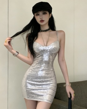 Sling package hip slim spicegirl sexy dress for women
