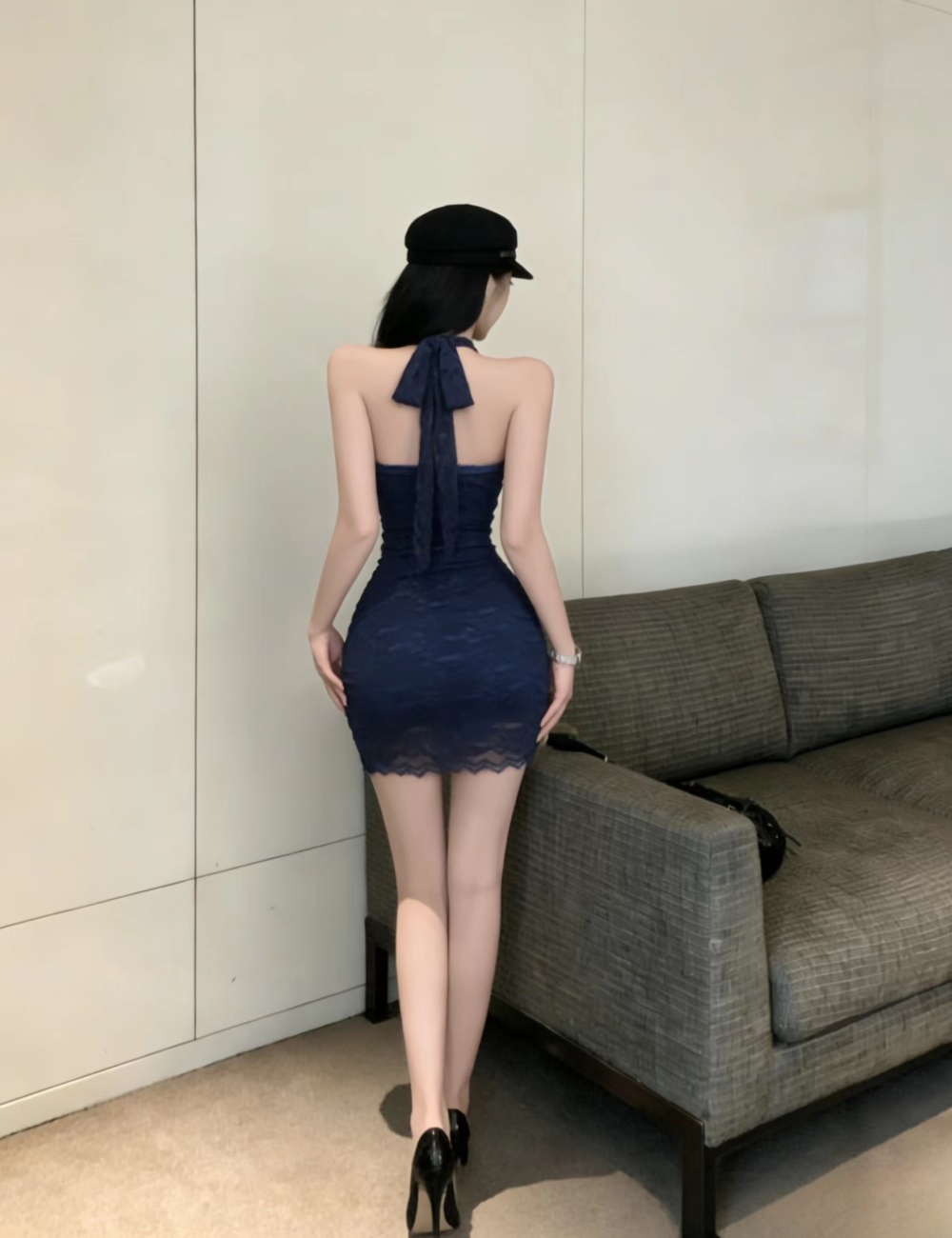 Spicegirl retro cheongsam package hip dress for women