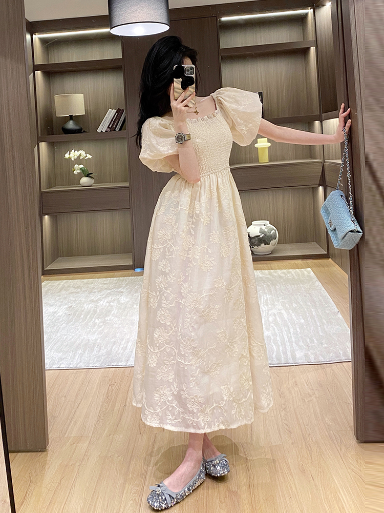 Slim tender dress summer France style long dress