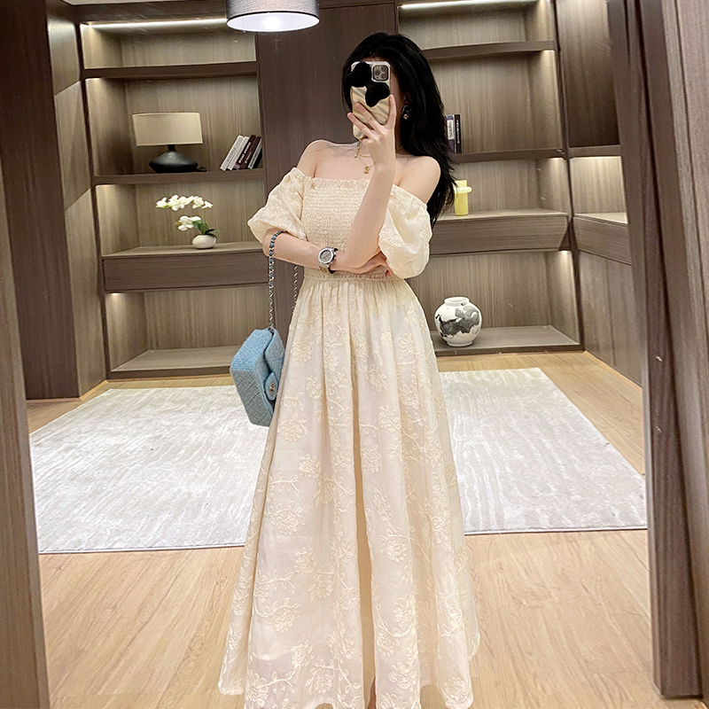 Slim tender dress summer France style long dress