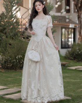 Light court style wedding dress retro France style dress