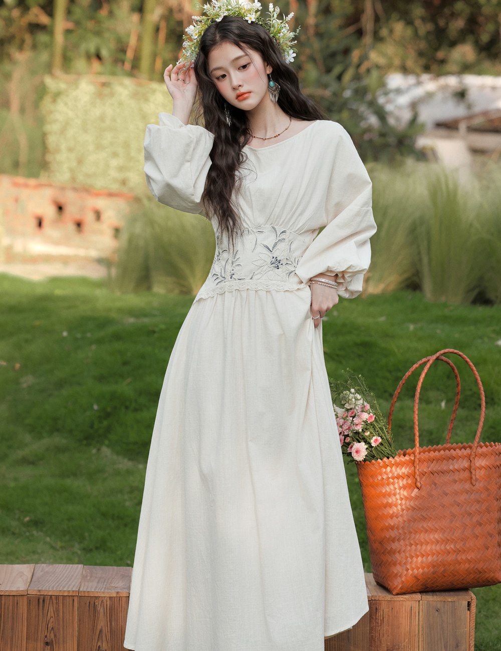 A-line dress vacation long dress for women