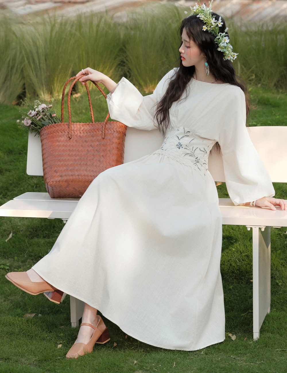 A-line dress vacation long dress for women