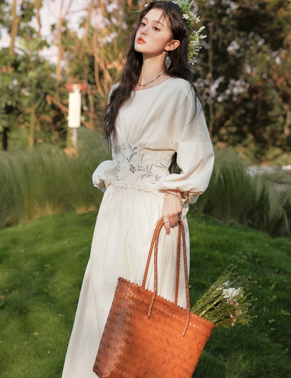 A-line dress vacation long dress for women