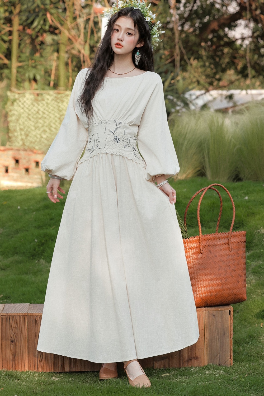 A-line dress vacation long dress for women