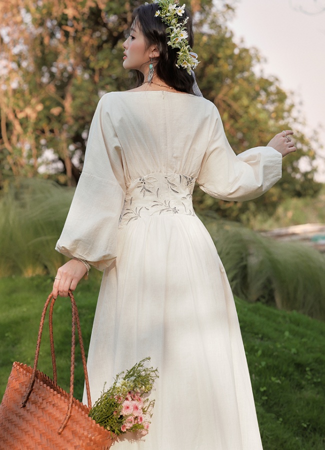 A-line dress vacation long dress for women