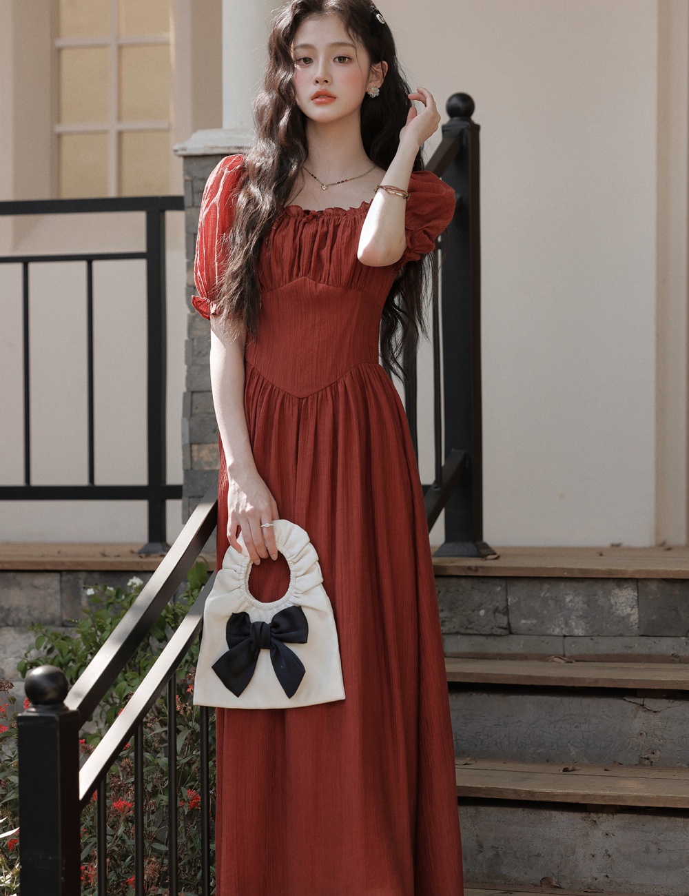 Slim Hepburn style dress temperament evening dress