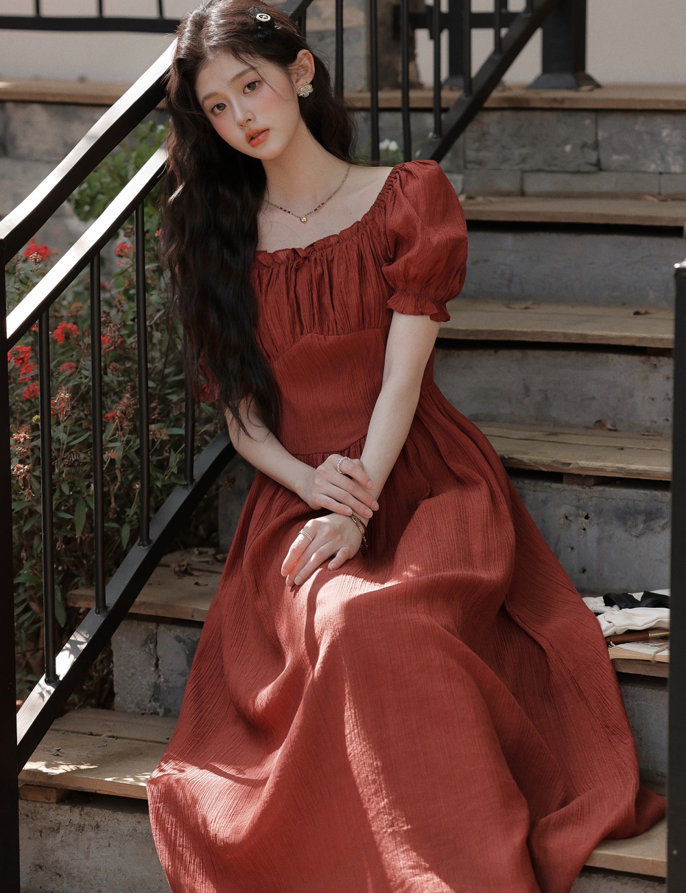 Slim Hepburn style dress temperament evening dress