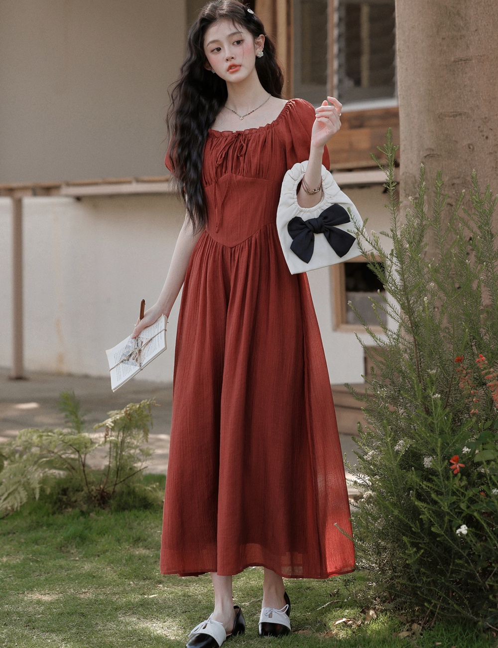 Slim Hepburn style dress temperament evening dress