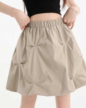Bud thick and disorderly skirt high waist short skirt