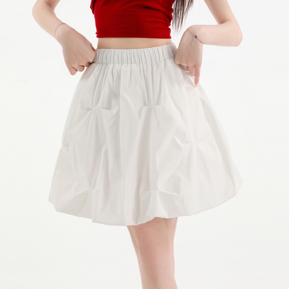Bud thick and disorderly skirt high waist short skirt