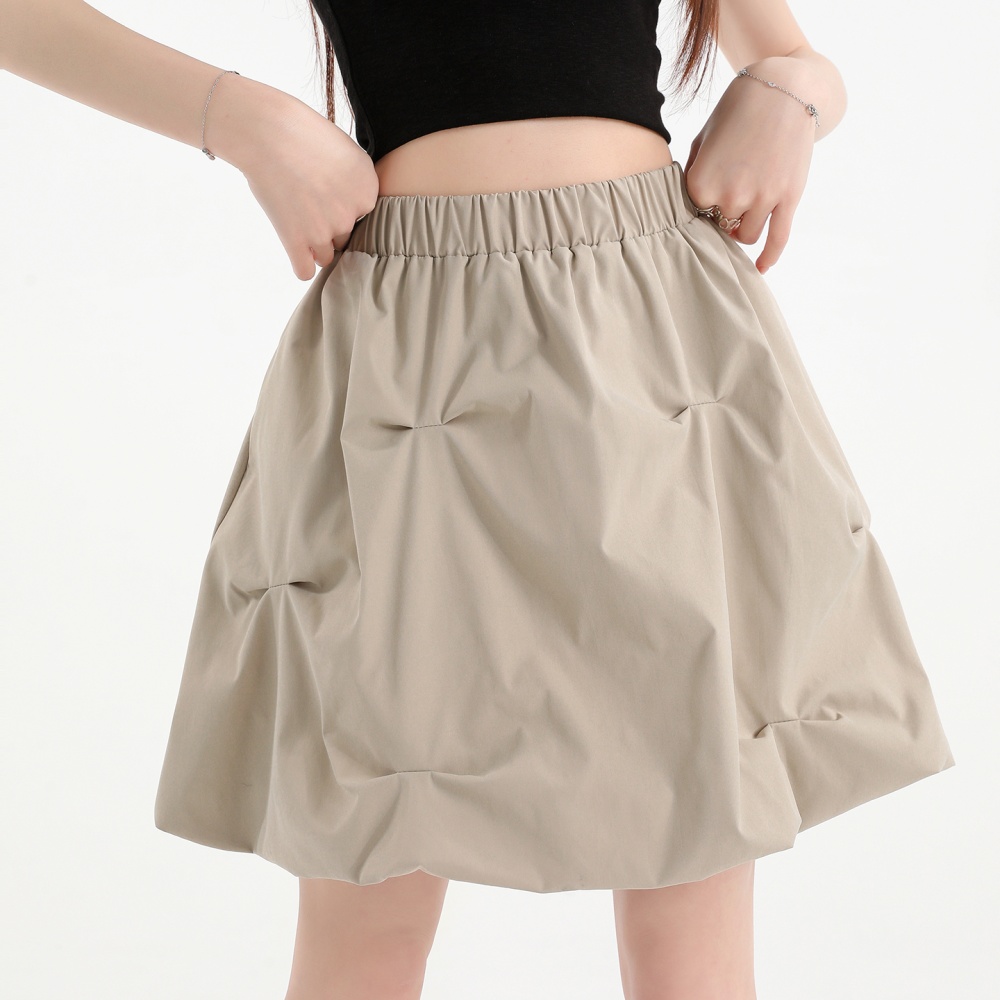 Bud thick and disorderly skirt high waist short skirt