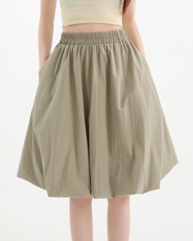 Slim small fellow A-line short skirt high waist summer puff skirt