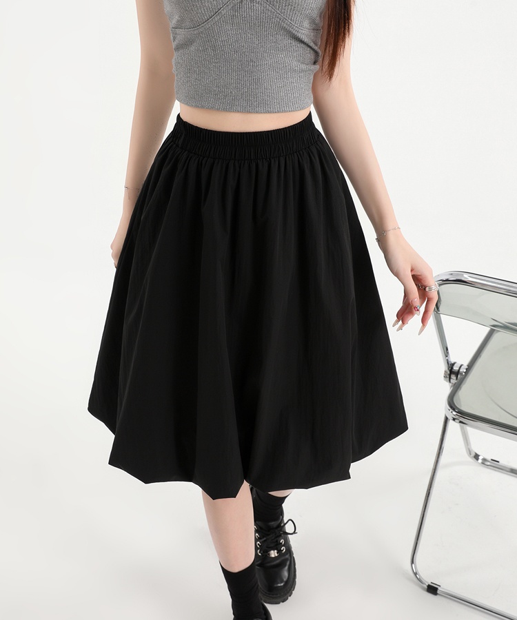 Slim small fellow A-line short skirt high waist summer puff skirt